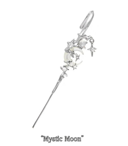 Morvella™ Mythic Moon Needle Earrings